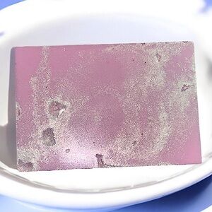 Cherry blossom w SHIMMER soap handmade goat milk & oatmeal butter 2x3in 4.5oz